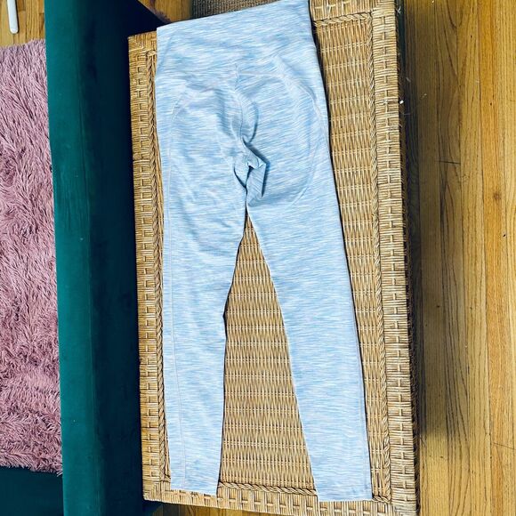 Outdoor Voices Techsweat 7/8 Activewear Legging Striped Pale Blue Pink Small - Picture 3 of 10